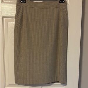 ANTONIO MELANI Tan Pencil Skirt Knee-Length Work